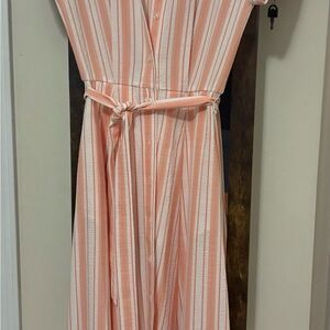Calvin Klein Pink Striped Dress